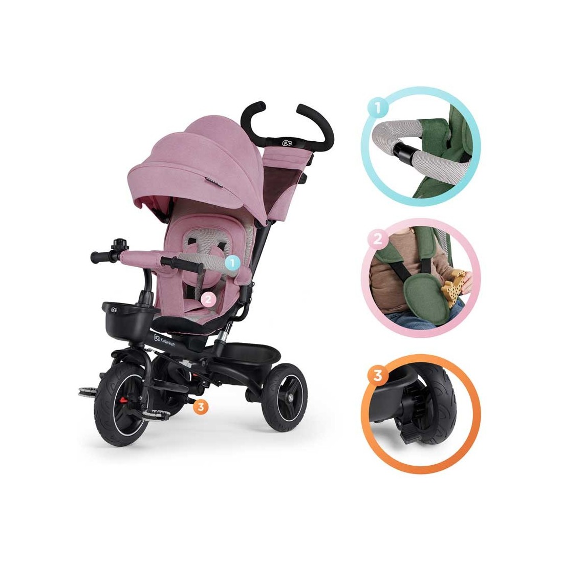 Triciclo Kinderkraft Spinstep 5 en 1 - Imagen 23
